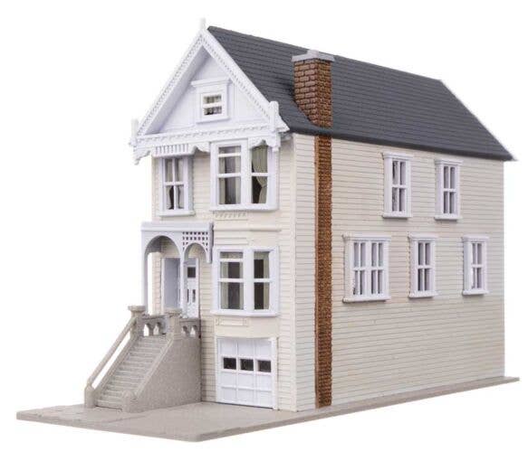 Walthers Trainline 1051 - N Scale Queen Ann House Victorian House -- Kit - 1-11/16 x 4-3/16 x 2-1...