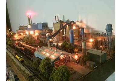 A Layout Tour, a Lit-Up Industry, and a Little Log Cabin