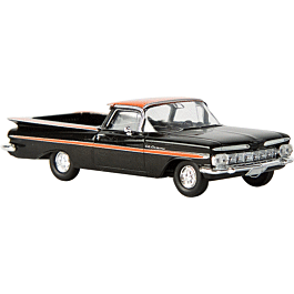 Brekina - 1959 Chevrolet El Camino - Assembled - Black, Orange