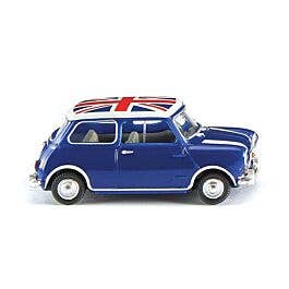 Wiking 1959 Morris Mini-Minor Assembled Blue, Union Jack
