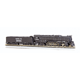 Bachmann - 4-8-4 Northern w/52' Tender - Standard DC - Santa Fe