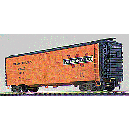 Wagon 40' Reefer Car Wilson Car Lines 3 Rails echelle O MTH