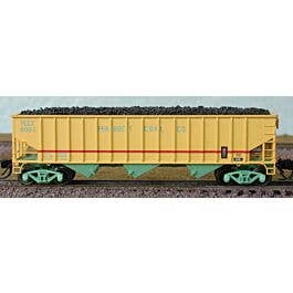 Trainline HO Scale Model Offset Quad Hopper - Ready to Run