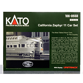 Kato - California Zephyr Train Set - 11-Car Set - 381-106055B