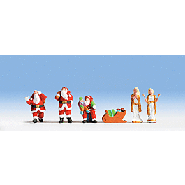 NOCH 15920 Kerstfiguren H0 - Meerkleurige Kerstdecoratie Voor Modelbouw