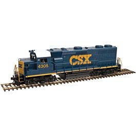 Atlas Trnm - EMD GP39-2 w/LokSound & DCC - CSX #4300 (YN3, blue