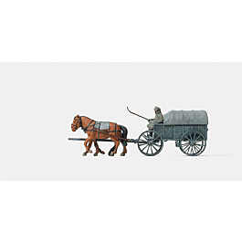 Figurine Vintage BF1 - Transport Diligence Wagon - Fabrication Allemagne Ouest - J. Hoefler