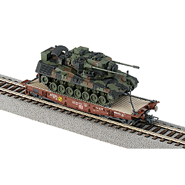 Roco Minitanks HO Réf.845 – Wagon Plat + Bergepanzer 2, édition Limitée