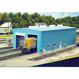 Pikestuff - Modern 1- or 2-Stall Engine House - Kit - 5-1/2 x 11