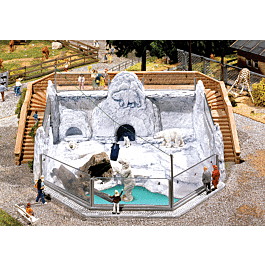 Faller - Polar Bear Zoo Exhibit - 7-11/16 x 6-11/16 x 2