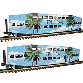 MTH - Premier 2-Car Bombardier Passenger Set - Florida Tri-Rail