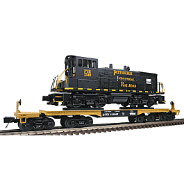 MTH - Premier 47' TTX Heavy Duty Flatcar w/SW-1500 Locomotive