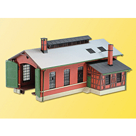 Kibri - Single Stall Engine House - 7-7/8 x 4-3/4