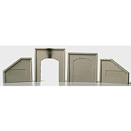 Railstuff Straight Wing Wall One Piece Painted Plaster Casting Concrete 506 1480