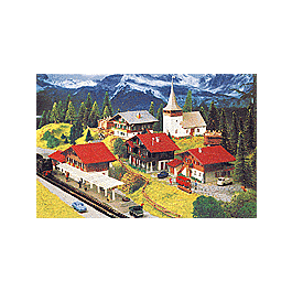 Kibri - Village Kit w/Station - Includes #7001, 7004, 7040, 7042