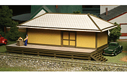 Baltimore & Ohio Elevated Freight House (Laser-Cut Wood Kit) -- 7-1/2 x 4 x 3-1/4"