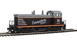 EMD SW7 - Standard DC -- Chicago, Burlington & Qunicy #9249 (black, gray, yellow, red)