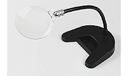 Flex Arm Magnifier -- 4" Round Acrylic Optical Lens Desk