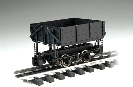 Bachmann - 1:20.3 Ore Car w/Metal Wheels - Wood Side-Dump (Black