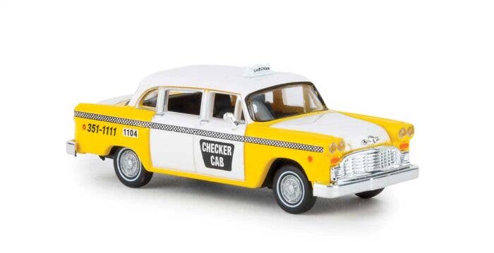 ミニカー Maxwell Ambassador Yelkew Cab Brekina - 1950s-1982 Checker Taxi Cab - Assembled - Atlanta - 175