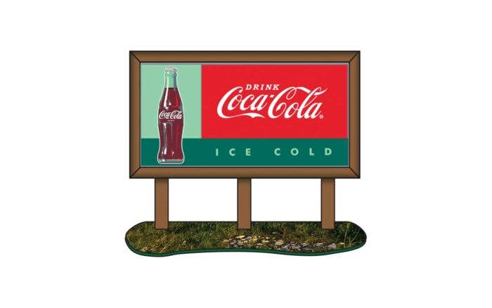 CMW - 1960s Coca-Cola Country Billboard - Red, Green; 