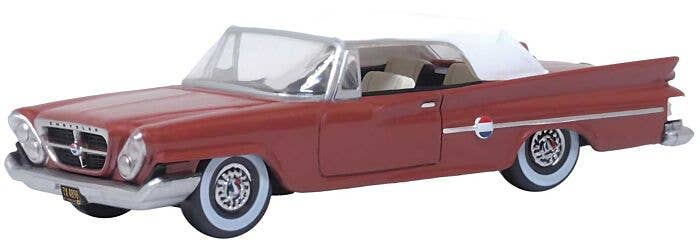 1961 Chrysler 300 Convertible Mardi Gras Red 1/87 (HO) Scale Diecast Model Car Por Oxford Diecast Oxford Diecast 87CC61001 | En Línea