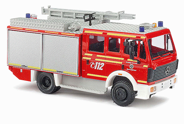 Busch - 1988 Mercedes-Benz MK94 1224 Fire Truck w/Accessories