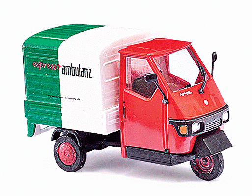 Busch 2006 Piaggio Ape 50 3-Wheel Pickup Truck Assembled