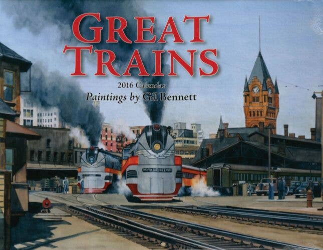Heimburger 2016 Calendar Tidemark Press Great Trains by Gil