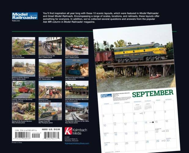 Kalmbach - 2023 Calendar - Model Railroader Magazine - 400-68202