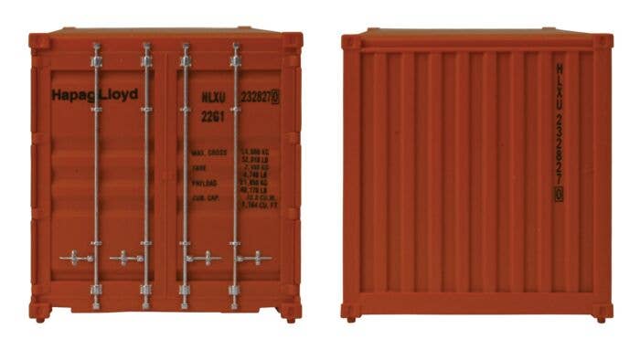 Walthers - 20' Corrugated Container - Assembled - Hapag-Lloyd