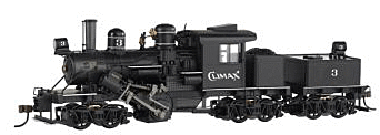 Bachmann - 3-Truck 70-Ton Climax w/Sound & DCC - Spectrum(R