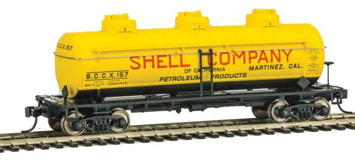 Walthers - 36' 3-Dome Tank Car - Ready to Run - Shell Oil SCCX