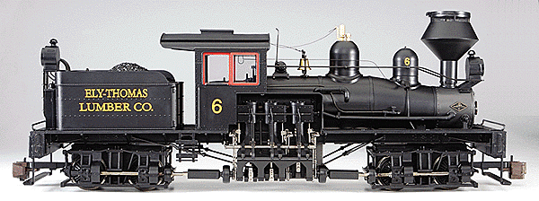 Bachmann - 38-Ton Two-Truck Shay - Standard DC - Spectrum(R) - Ely