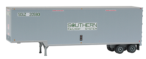 Ttrainworx - 40' Hi-Cube Drop-Frame Van Semi Trailer - Assembled