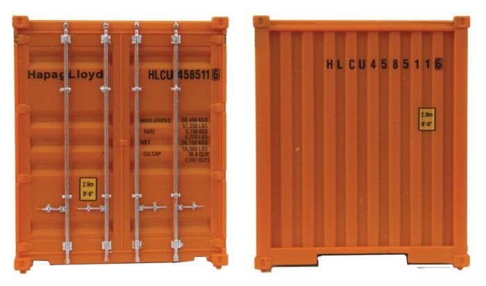 Walthers HO Scale American President Lines Container - 40' Hi Cube Corrugated Side Model