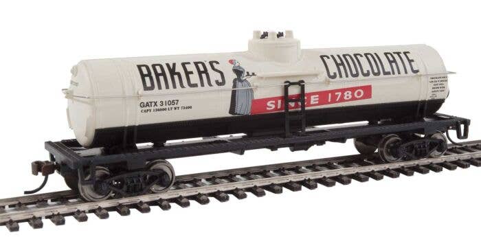 Walthers - 40' Tank Car - Ready to Run - Baker's Chocolate GATX