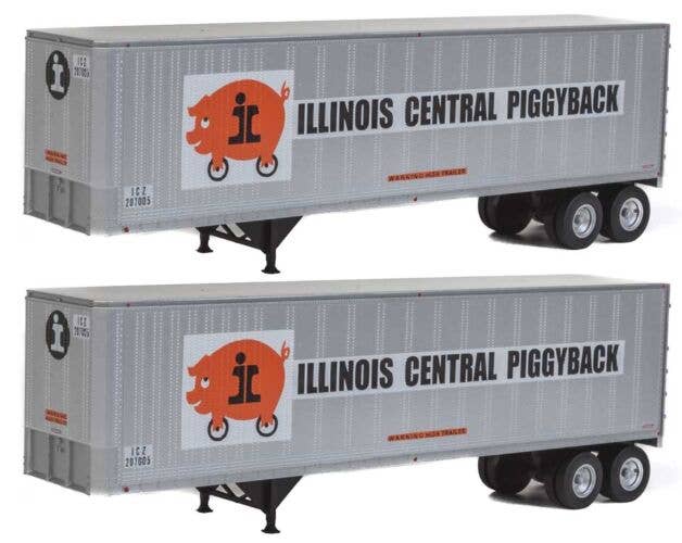 Walthers 40' Trailmobile Trailer 2Pack Assembled Illinois Central