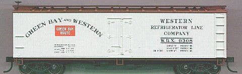 40' Wood Reefer - Plastic Kit -- Green Bay & Western