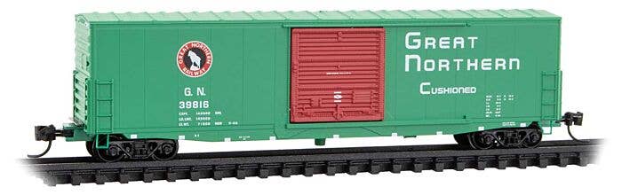 MicroTrain - 50' Boxcar with 10' Door, No Roofwalk, Short Ladders ...
