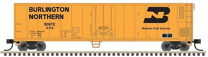 Neuf USA Trains 50' Mécanique Reefer Burlington Northern Article