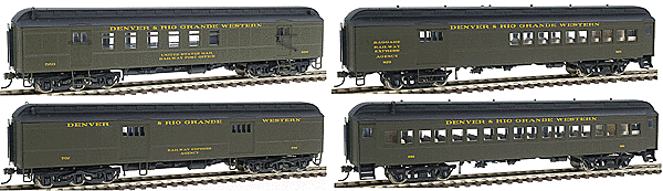 Rivarossi - 60' Heavyweight Car Set - 1 Each Baggage, Railway Post