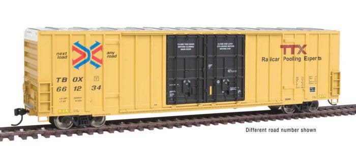 Walthers - 60' High Cube Plate F Boxcar - Ready to Run - Trailer
