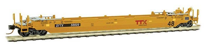 MicroTrain - 70' Husky-Stack Well Car w/48' Well - Ready to Run - TTX ...