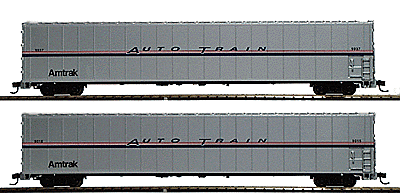 Wagon Porte-autos Amtrak Auto Carrier – Échelle O 3 Rails – MTH – Occasion