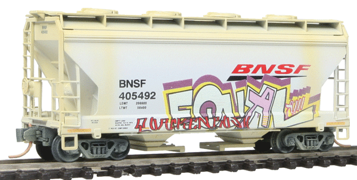MicroTrain - ACF 39' 2-Bay Center-Flow Covered Hopper w/Round