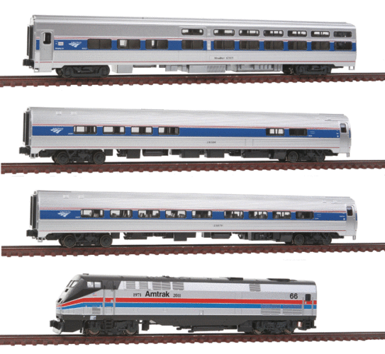 Kato Amtrak 40th Anniversary TrainOnly Set w/Bookcase Storage Box