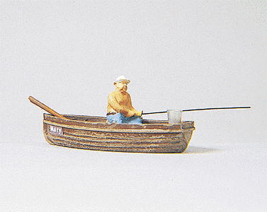 Preiser - Angler in a Boat - 590-28052