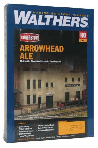 Walthers - Arrowhead Ale Background Building - Kit - 12-1/4 x 4-5/8 x  2-1/8" 31.1 x 11.7 x 5.4cm - 933-3193