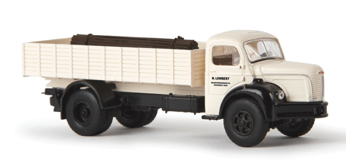 Brekina Berliet Glr 8 Low Side Delivery Truck Assembled With Steel Load Lembert Black White German Lettering 175 85324 Au lancement, le glr 8 (cylindree arrondie de 8 litres). walthers
